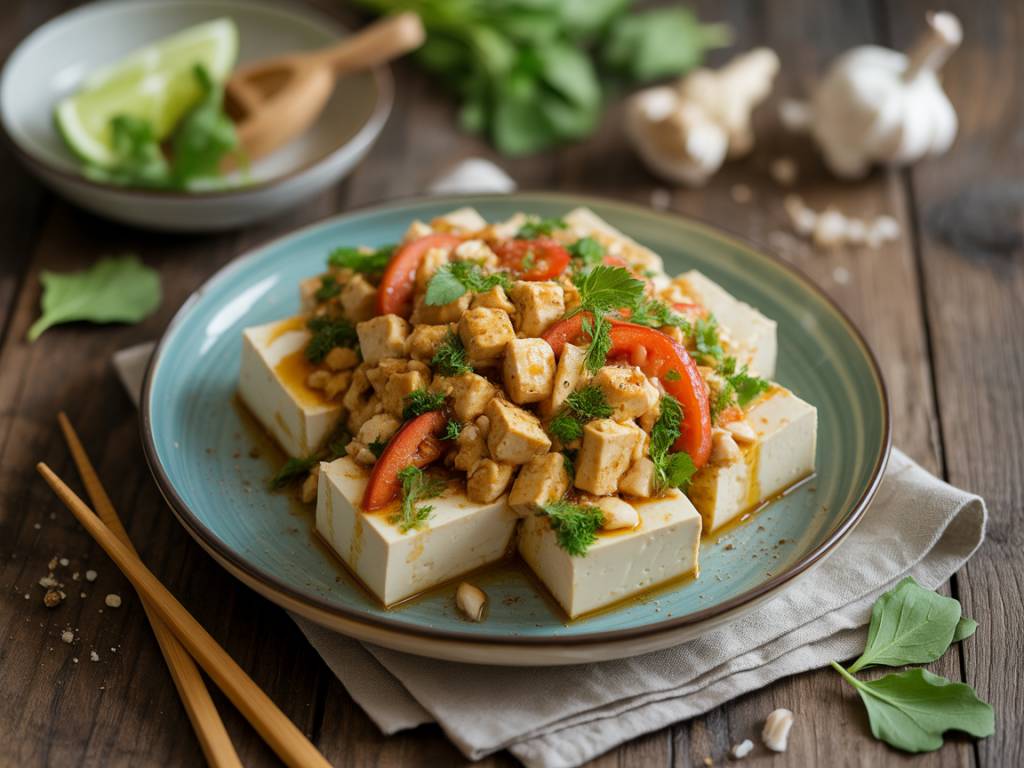Recette plat végétarien tofu : cuisiner le tofu autrement avec des plats équilibrés et gourmands